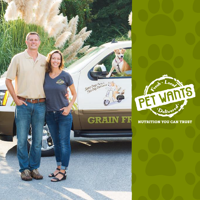 Employees in front of a van